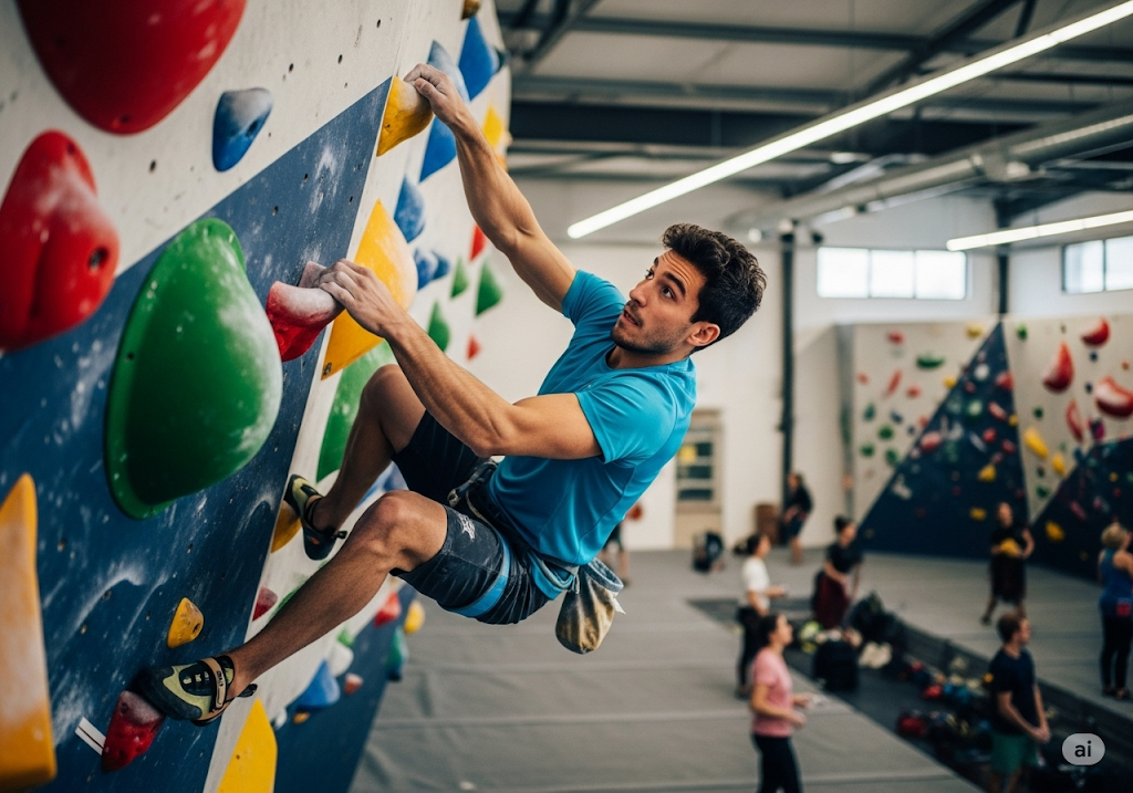 Prendre de la hauteur : progresser en escalade en salle