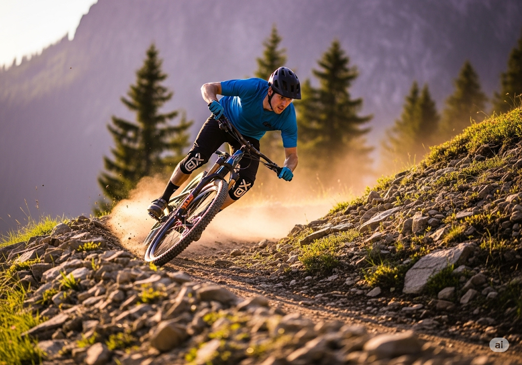 Explorer les sentiers escarpés et dominer le vtt tout-terrain